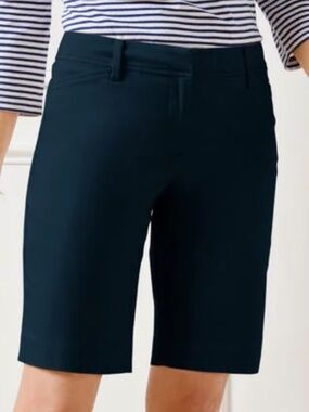 Talbots Women's The Perfect Short 9 inch Navy Blue Size 16P